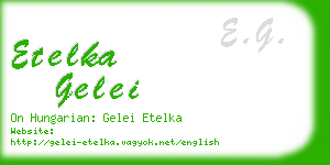 etelka gelei business card